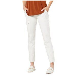 Susan Graver Weekend Premium Stretch, Ankle Pant, Antique Ivory, 2XP, NWOT